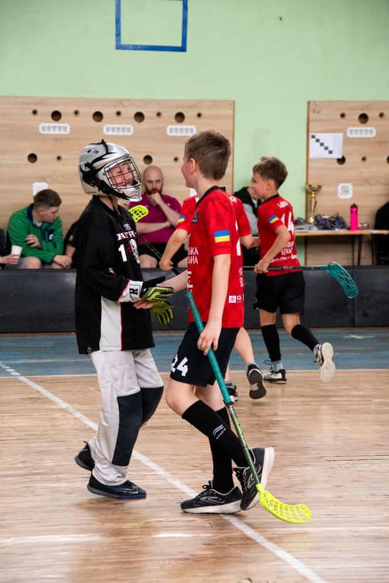 Флорболіст «Спарти» в ігровому епізоді